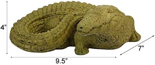 Athens Baby Gator Statue, Pine Moss