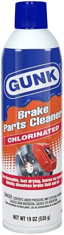 GUNK Brake Parts Cleaner – Non-Flammable Brake Cleaner Spray Can – Fast-Drying Formula for Pads, Rotors & Calipers, Removes Dust, Grease & Oil, Leaves No Residue – 19 oz (Case of 12)