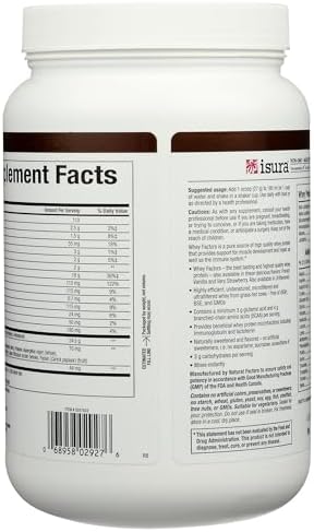 Whey Factors by Natural Factors, Grass Fed Whey Protein Concentrate, Aids Muscle Development and Immune Health, Unflavored, 2 lb