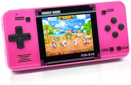 Handheld Game for Kids -Preloaded 220 Retro Video Games, Portable Gaming Player with Rechargeable Battery 3.0" LCD Screen, Mini Arcade Electronic Toy Gifts for Boys Girls (Blue)