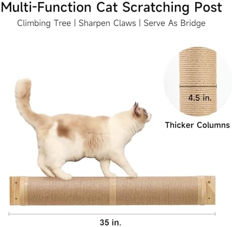 FUKUMARU Cat Scratching Post, 35 x 4.5 Inch