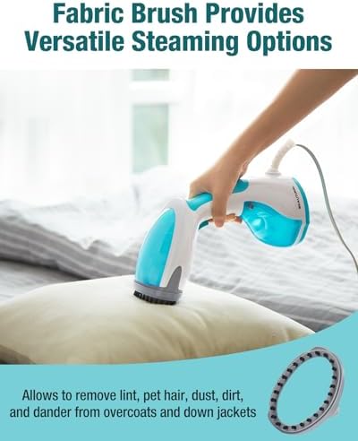 BEAUTURAL Steamer for Clothes, Handheld Garment Fabric Wrinkle Remover | 30-Second Fast Heat-up, Ceramic Heating Plate, Auto Shutoff
