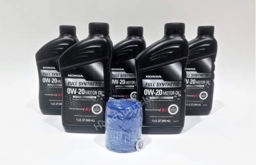 Honda Genuine 0W-20 Full Synthetic Oil Change Kit w/A02 Filter & Drain Washer