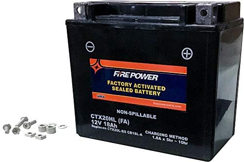 Fire Power Sealed Factory Activated Battery CTX20HL-BS(FA) Compatible With Polaris Sportsman 1000 Touring XP 2015-2017