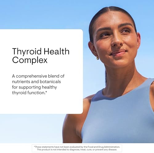 THORNE Thyroid Health Complex, Iodine, L-Tyrosine & Selenium, 120 Capsules | Supports Healthy Thyroid Function, Metabolism & Mental Clarity