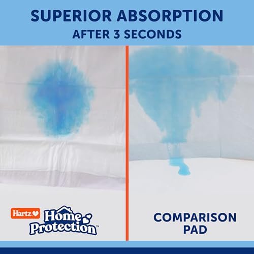 Hartz Home Protection Super Absorbent Odor Eliminating No Leaks Dog Pads, 50 Count