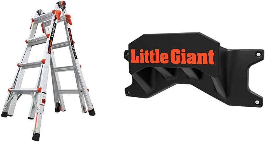 Little Giant Velocity, Aluminum Ladder, 14 ft Reach, 15413-001 | Telescoping Multi-Position Ladder with Extension, A-Frame, 90-Degree & Trestle Modes, 300 lbs. Rating