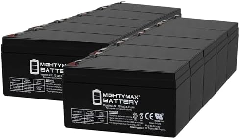 ML3-12 - 12 Volt 3 AH, F1 Terminal, Rechargeable SLA AGM Battery