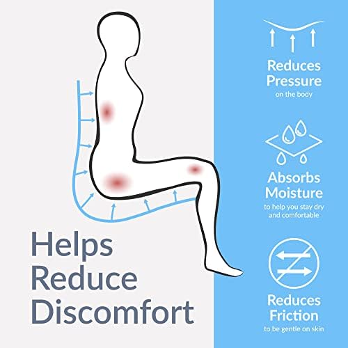 Sheepskin Ranch Natural Wool Wheelchair Seat Pad, Cushion for Tailbone, Sciatica, Skin Irritation, Discomfort & Back Pain Relief, Suitable as Office Chair, Wheelchair & Seat Cushion, Made in The USA