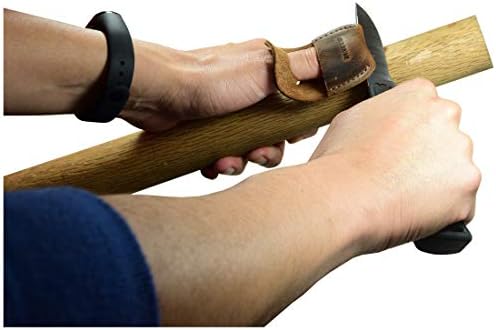 Hide & Drink, Leather Thumb Guard, Finger Protector, Carpenter Carving Accessories, Handmade Includes 101 Year Warranty :: Bourbon Brown