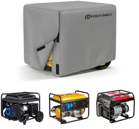 Porch Shield Waterproof Universal Generator Cover 32 x 24 x 24 inch - for Most Generators 5000-10000 Watt, Black