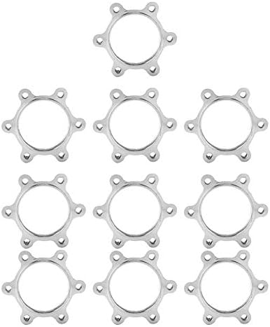 Aluminium Alloy Freewheel Threaded Hubs Disk Disc Brake Rotor 6 Bolt Flange Adapter Replacement Part, 10Pcs/Pack (48mm/1.89inch)
