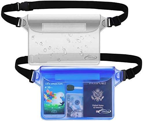 AiRunTech Waterproof Fanny Pack,Phone Pouch Dry Bag for Passport Wallet Purse,Floating Waterproof Bags for Travel Beach Swimming Kayaking Boating Cruise Accessories