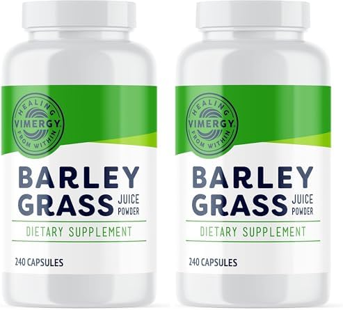 Vimergy Barley Grass Juice Powder, Organic Superfood, 250g, 63 Servings | Clean Nutrient-Dense Superfood*, Powerful Antioxidants for Cardiovascular Health*, Vegan, Gluten-Free