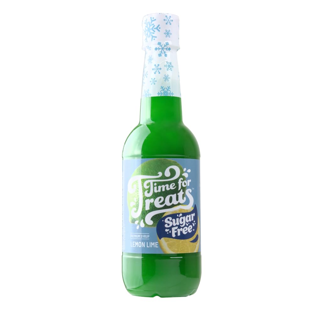Time For Treats 3-Pack Tropical Punch, Watermelon, Lime Syrup 16.9 Fluid Ounce Per Bottle for Snow Cones, Homemade Sodas, Cocktails, Coffee, Baking and More