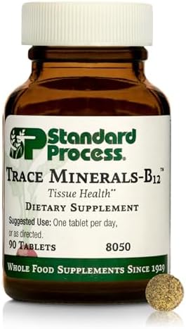 Standard Process Trace Minerals-B12 - Thyroid & Cell Functioning Support with Iodine