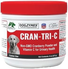 Dogzymes Cran Tri C Urinary Tract Support, Vitamin C Blend, 1418mg per Teaspoon (8 Ounce)