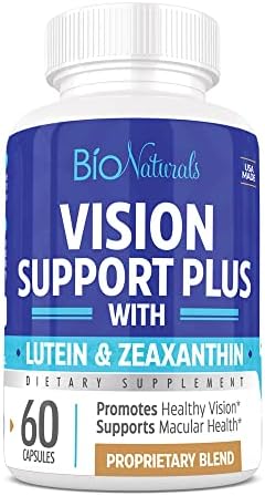 Eye Vitamin Supplement with Lutein, Zeaxanthin, Lycopene, Bilberry
