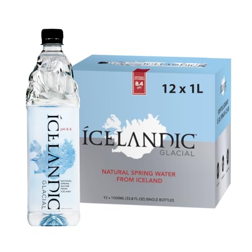 Icelandic Glacial Natural Spring Alkaline Water, 16.9 Fl Oz (Pack of 24) | Natural Spring Alkaline Water