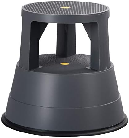 Nightcore Rolling Step Stool Kick Stool Ladder w/Non-Slip Platform Retractable Swivel Casters Firm Rubber Base