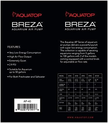 Aquatop Breza Aquarium Air Pump