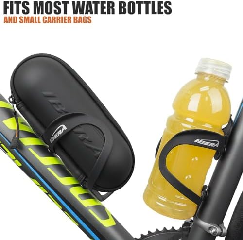 Ibera Bike Water Bottle Holder, Quick Access Water Bottle Holders for Bike with Firm Grip, Lightweight Aluminum Cage, Fits Standard & Oversized Bottles, Stylish Easy Mount Bikes Bottle Holder