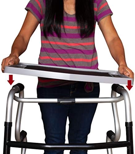 North American Wellness Walker Tray with Non-Slip Grip Mat