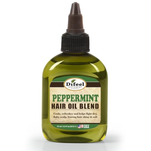 Difeel Peppermint Hair Oil Blend - Travel Size 2.5 ounce