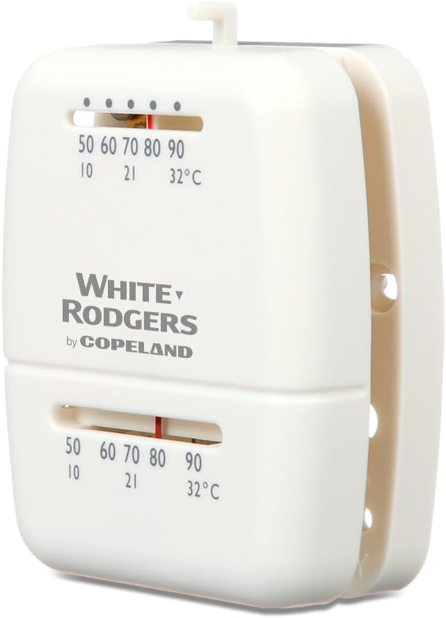 White-Rodgers Snap Action Thermostat, Cool Only, 1C21-101