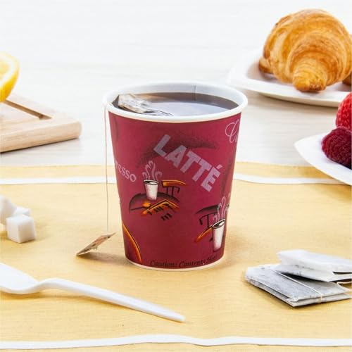 Solo 412SIN-0041 12 oz Bistro SSP Paper Hot Cup (Case of 1000)