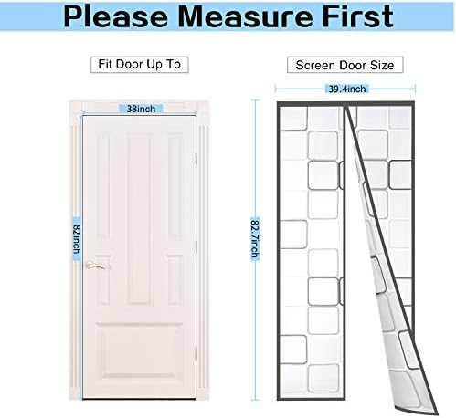 Insulated Door Curtain, Thermal Magnetic Self-Sealing EVA Door Screen Winter Stop Draft Keep Cold Out Door Cover for Kitchen, Bedroom