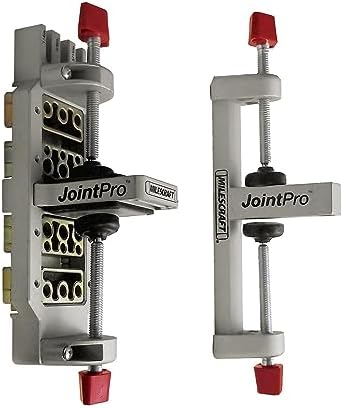 Milescraft 1311 Joint Pro Professional, Self-Clamping All Steel Doweling Jig - Professional Quality - Includes 4 Guide Bushings for 1/4 in.