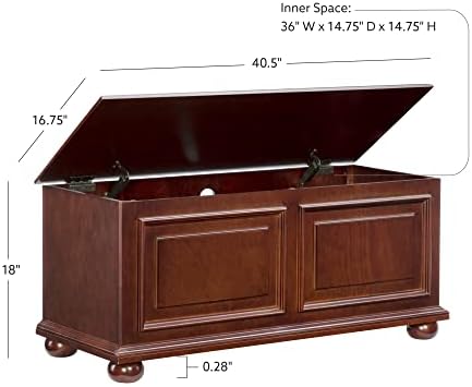 Powell Furniture Chadwick Cedar Chest, Cherry,