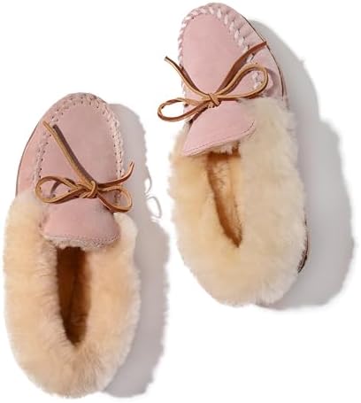 Minnetonka Women's Alpine Sheepskin Moccasin Slippers