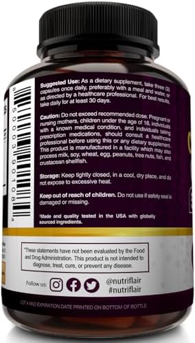 NutriFlair Multi Collagen Peptides 2250mg - Type I, II, III, V, X - Collagen Supplements Complex Powder Pills for Women and Men - Hydrolyzed Protein