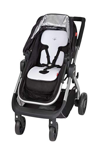Diono Quantum Universal Cool Mesh Comfort Liner, Grey/White