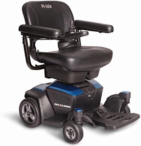 Pride Go-Chair Travel Power Wheelchair, Blue