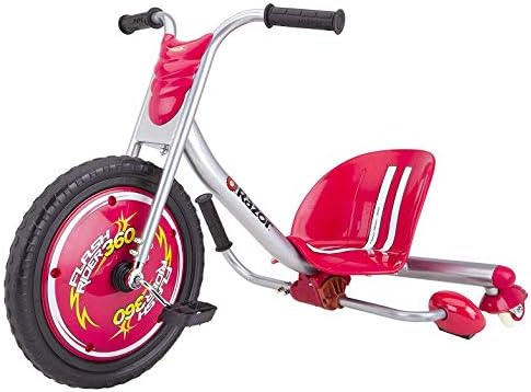 Razor FlashRider 360 Caster Trike for Kids Ages 6+ - Replaceable Spark cartridges, Lightweight, MX Style Handlebars