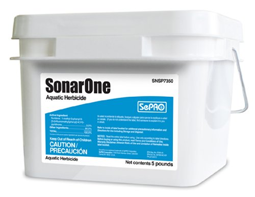 SonarOne Aquatic Herbicide 5 lbs EPA-Approved Pellet for Systemic Control of Hydrilla, Coontail, Elodea and Other Invasive Weeds