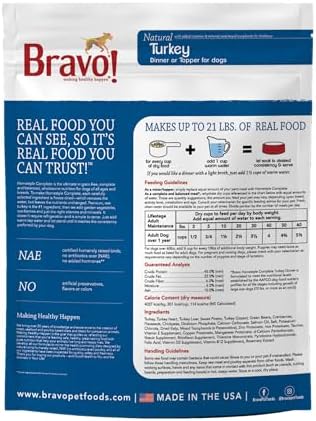 Bravo! Homestyle Complete Freeze Dried Raw Dog Food, Beef, 2 Pounds | Whole Food Ingredients, Rehydrate with Water for Up To 9 Pounds of Food, Use as Meal or Food Topper, Grain Free, Gluten Free