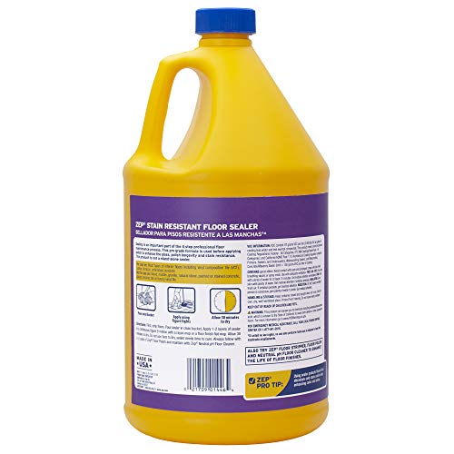Zep Stain Resistant Floor Sealer - 1 Gallon - ZUFSLR128 - Durable, Long Lasting Seal