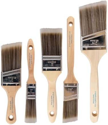 Pro Grade Paint Brushes, Paint Brush Set for Walls, Trim & Stain, 5-Piece | Interior & exterior | Cabinets, doors, furniture