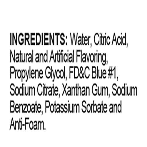Hypothermias Shaved Ice and Snow Cone Syrup Unsweetened Flavor Concentrate - 4 Fl. Oz - Makes 1 Gallon of Ready to Use Syrup - Blue Bubble Gum
