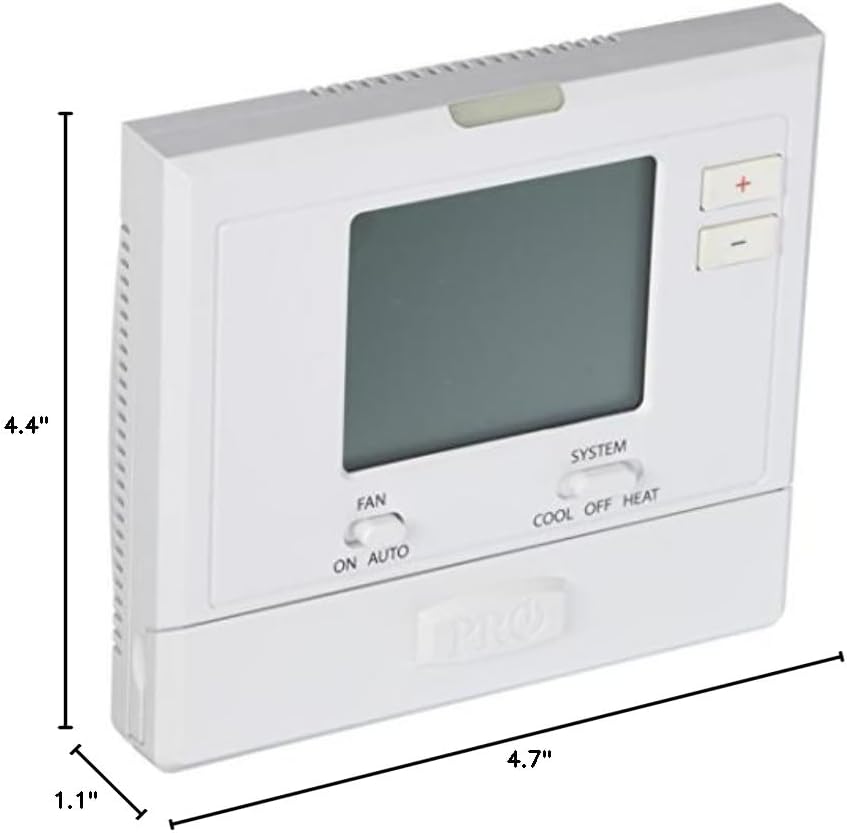 PRO1 IAQ T701 Non-Programmable Electronic Thermostat 4.7"W x 4.4"H x 1.1"D