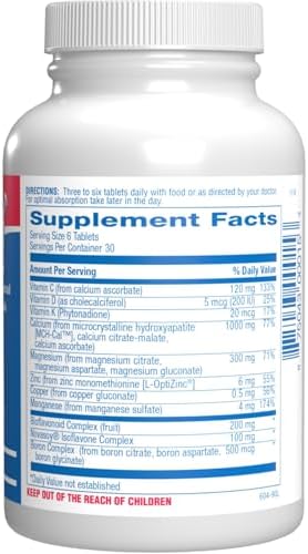 Clinical Calcium Complex Bone Supplement - Restorative Calcium Magnesium Zinc D3 Supplement for Bone Health Strength & Density Support with