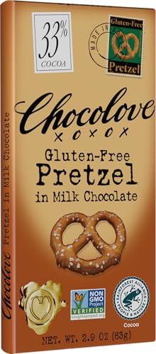 Chocolove Pretzel in Milk Chocolate, - Gluten-Free , 2.9 oz