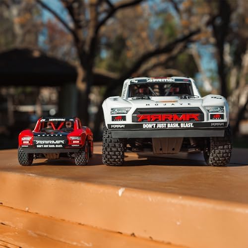 ARRMA Mojave GROM 4x4 SMART RC Desert Truck, RTR, Red/Black | Small Scale, Battery and Charger Included, ARA2104T1