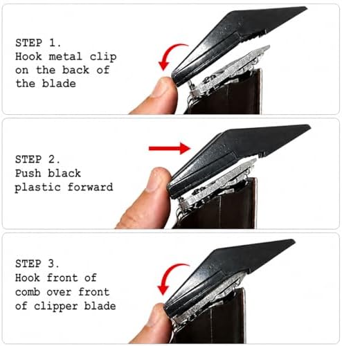 Miaco 10 Piece Universal Clipper Guide Comb Guard Set Compatible with Full Size Clippers Oster Classic 76, Oster A5, Andis AG, Andis BG, Wahl Senior