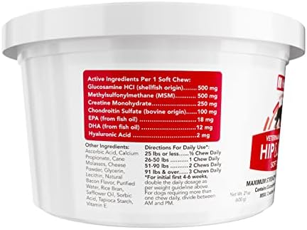 Nootie Maximum Strength Hip & Joint Soft Chews for Dogs - 120 Count