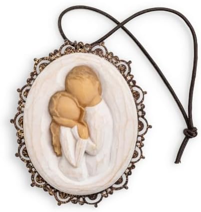 Willow Tree Holy Family, Sculpted Hand-Painted Hanging Ornament | Sentimental Keepsake Gift for Loved Ones, Cast from a Susan Lordi Original Carving, Cast Resin, Ready to Hang
